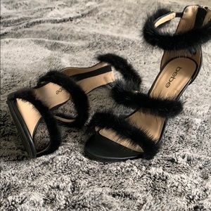 Bebe Berdine Fuzzy Sandal